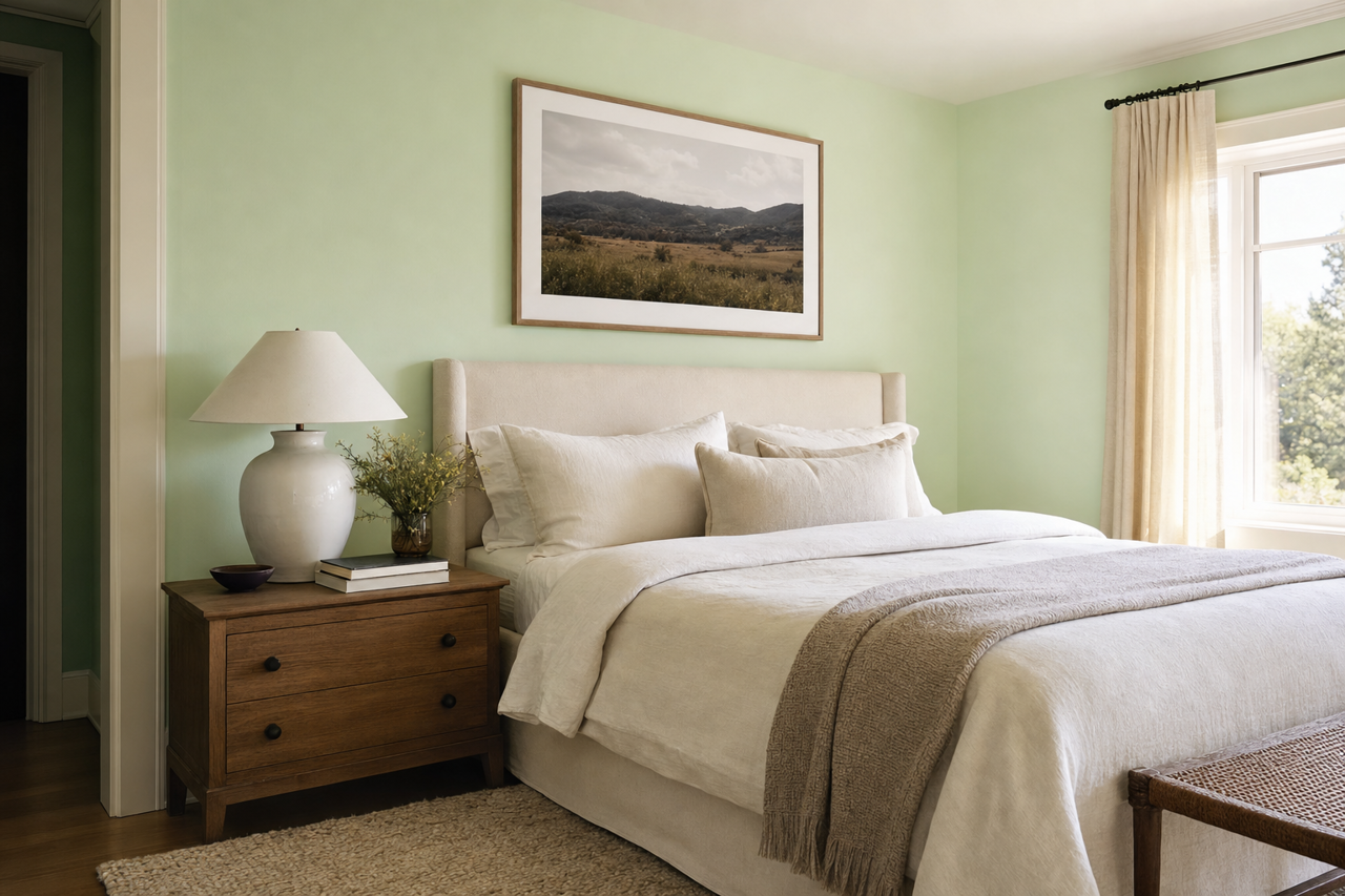 Light by Benjamin Moore on interiors