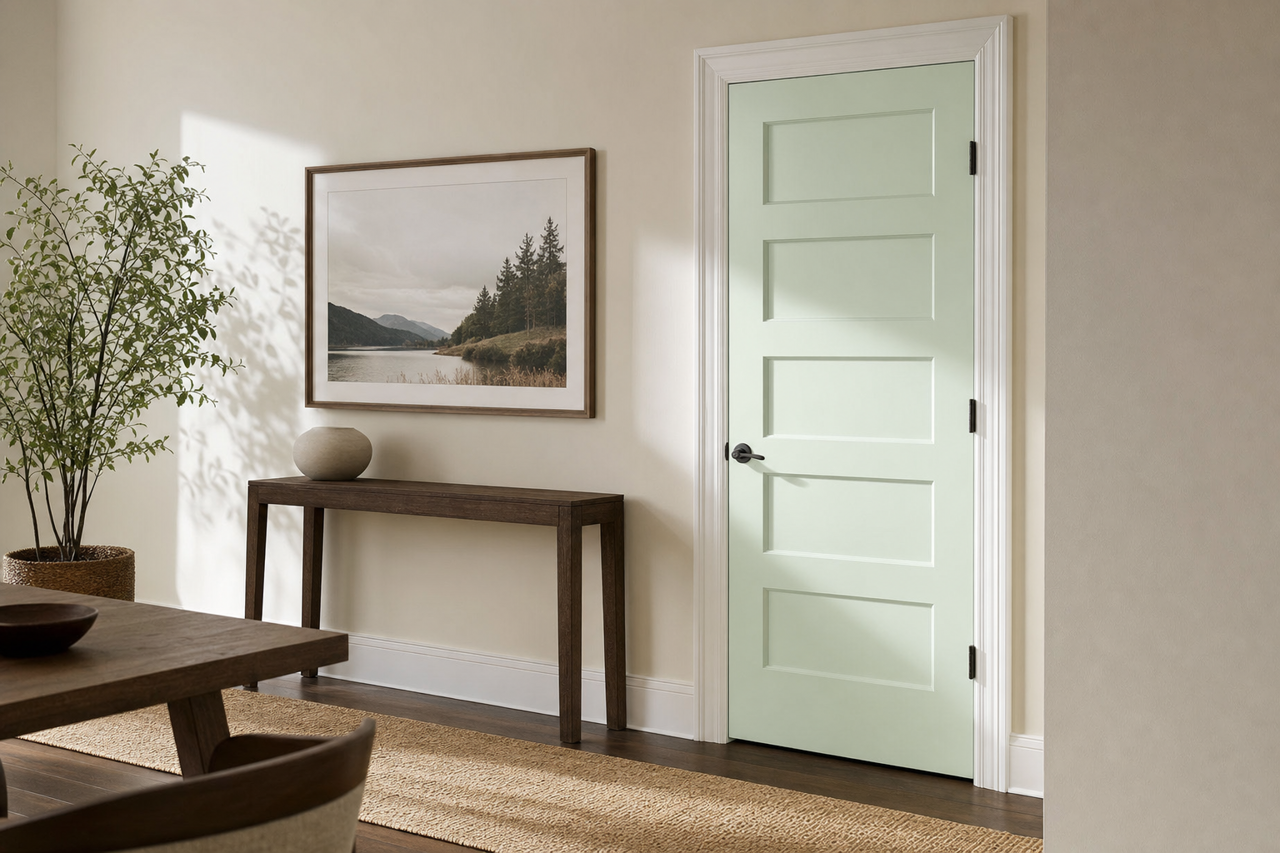 Daiquiri by Benjamin Moore on interior-doors