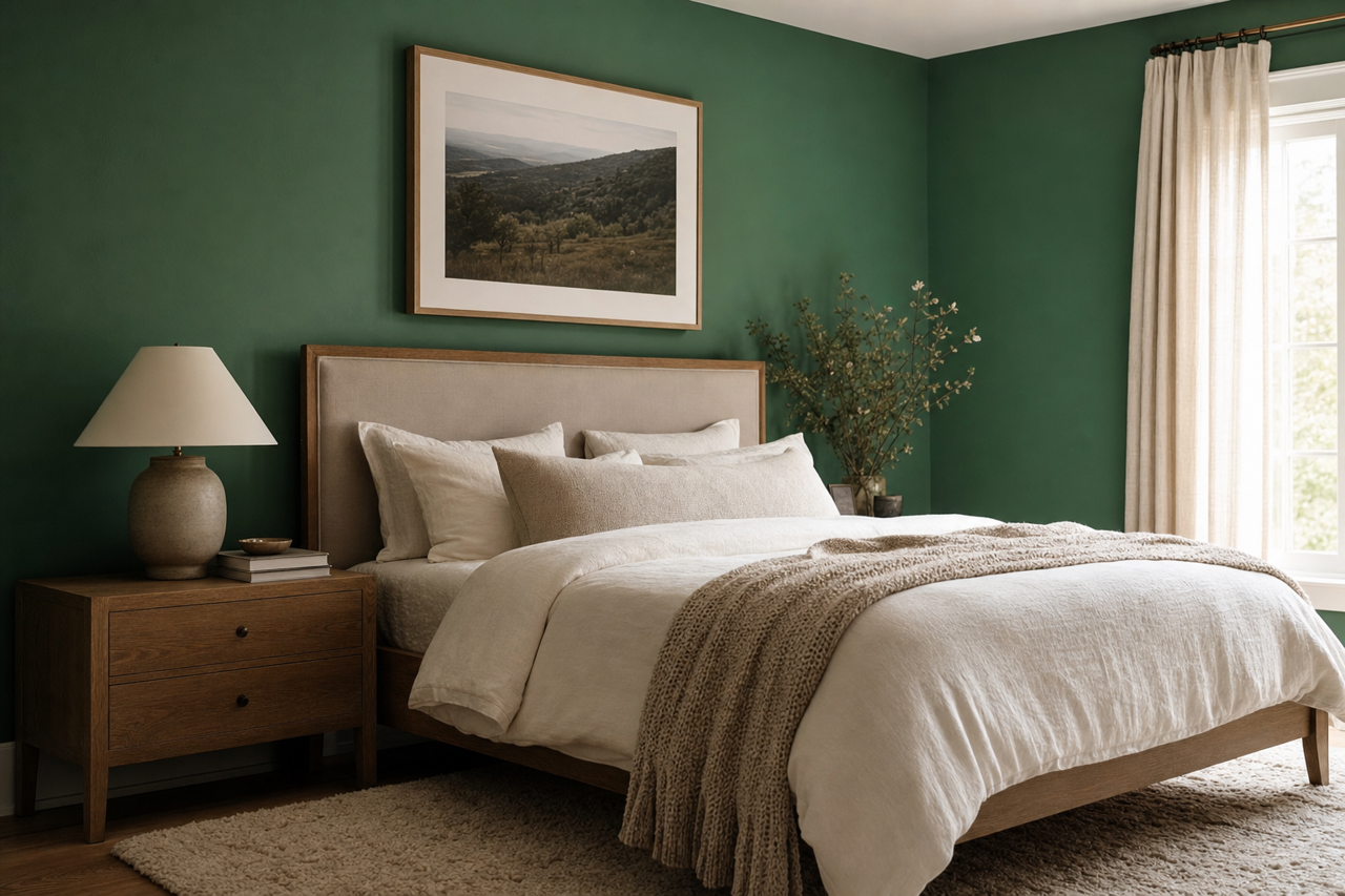 Nile by Benjamin Moore on interiors
