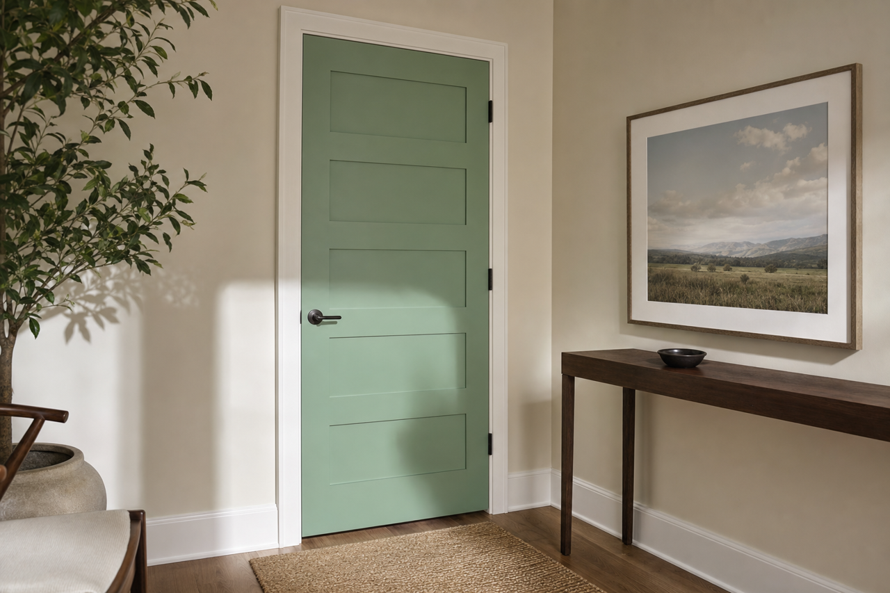 Stokes by Benjamin Moore on interior-doors