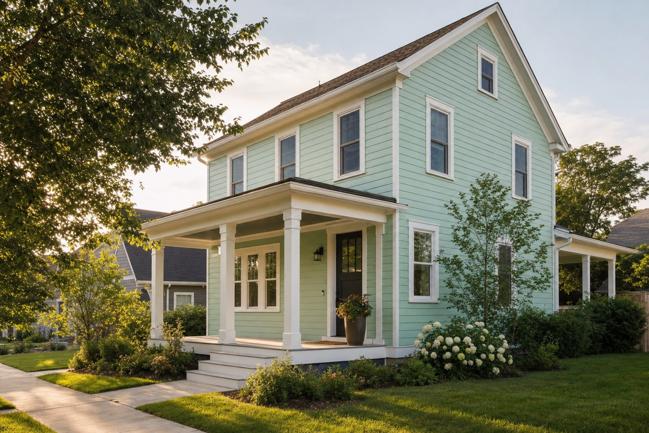 Spruce by Benjamin Moore on exterior