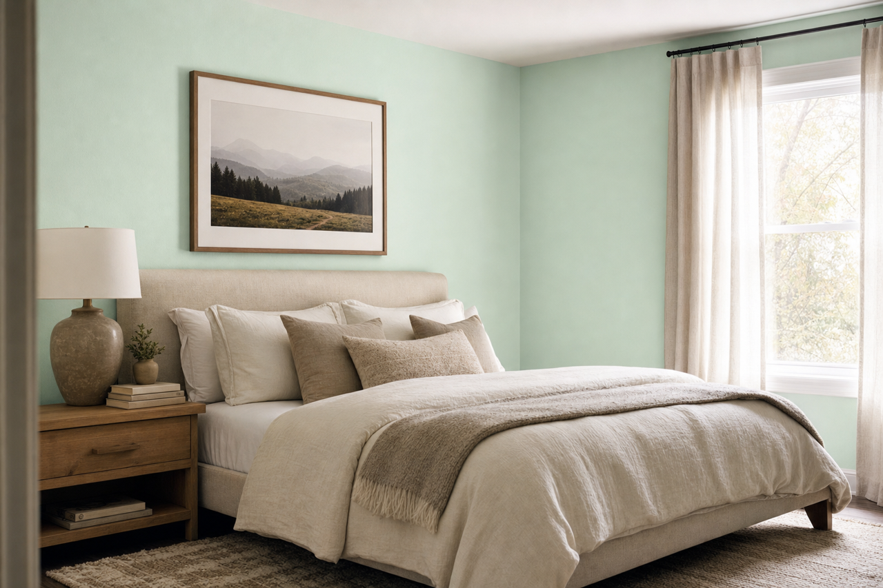 Leisure by Benjamin Moore on interiors
