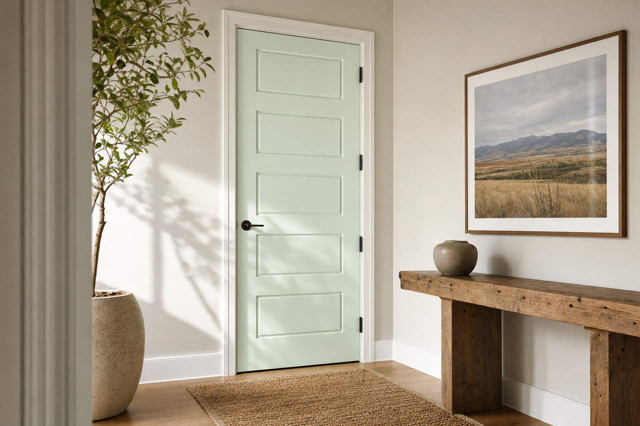 Italian by Benjamin Moore on interior-doors