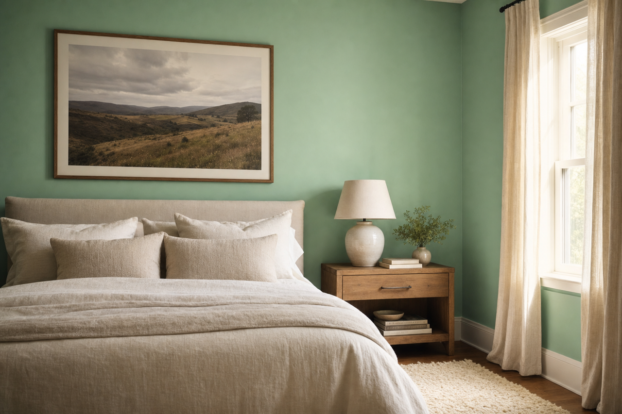 Meadowlands by Benjamin Moore on interiors