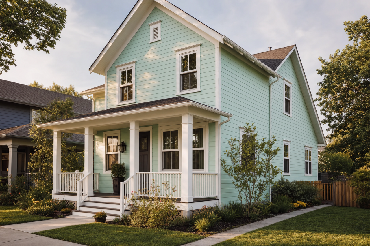 Surf by Benjamin Moore on exterior