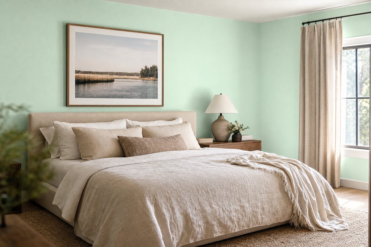 Surf by Benjamin Moore on interiors