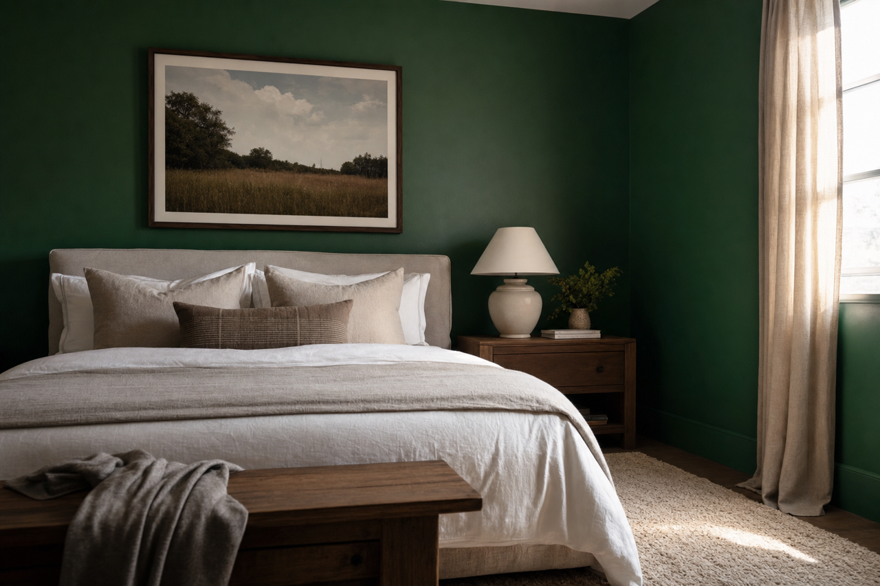 Jade by Benjamin Moore on interiors