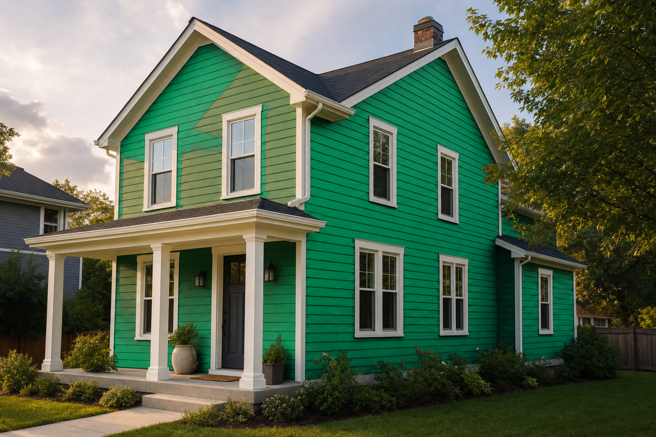 Kelly by Benjamin Moore on exterior