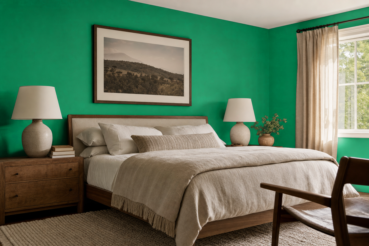 Kelly by Benjamin Moore on interiors