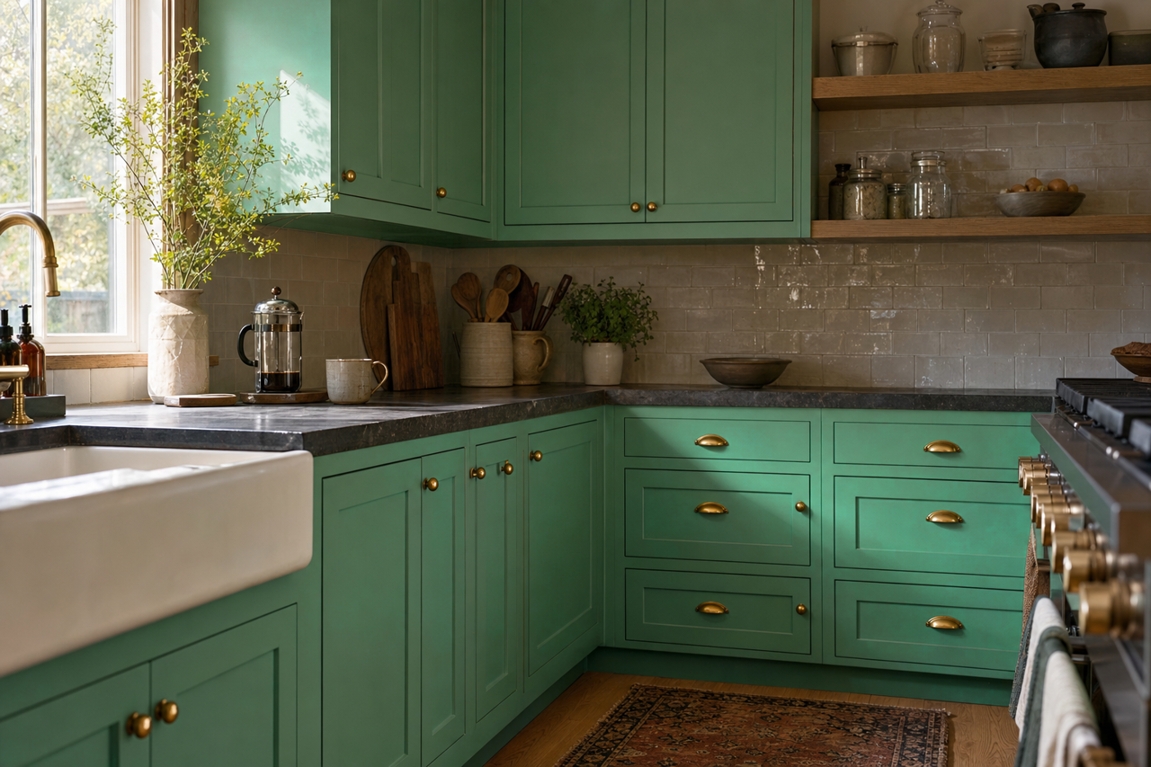 Adam by Benjamin Moore on cabinets