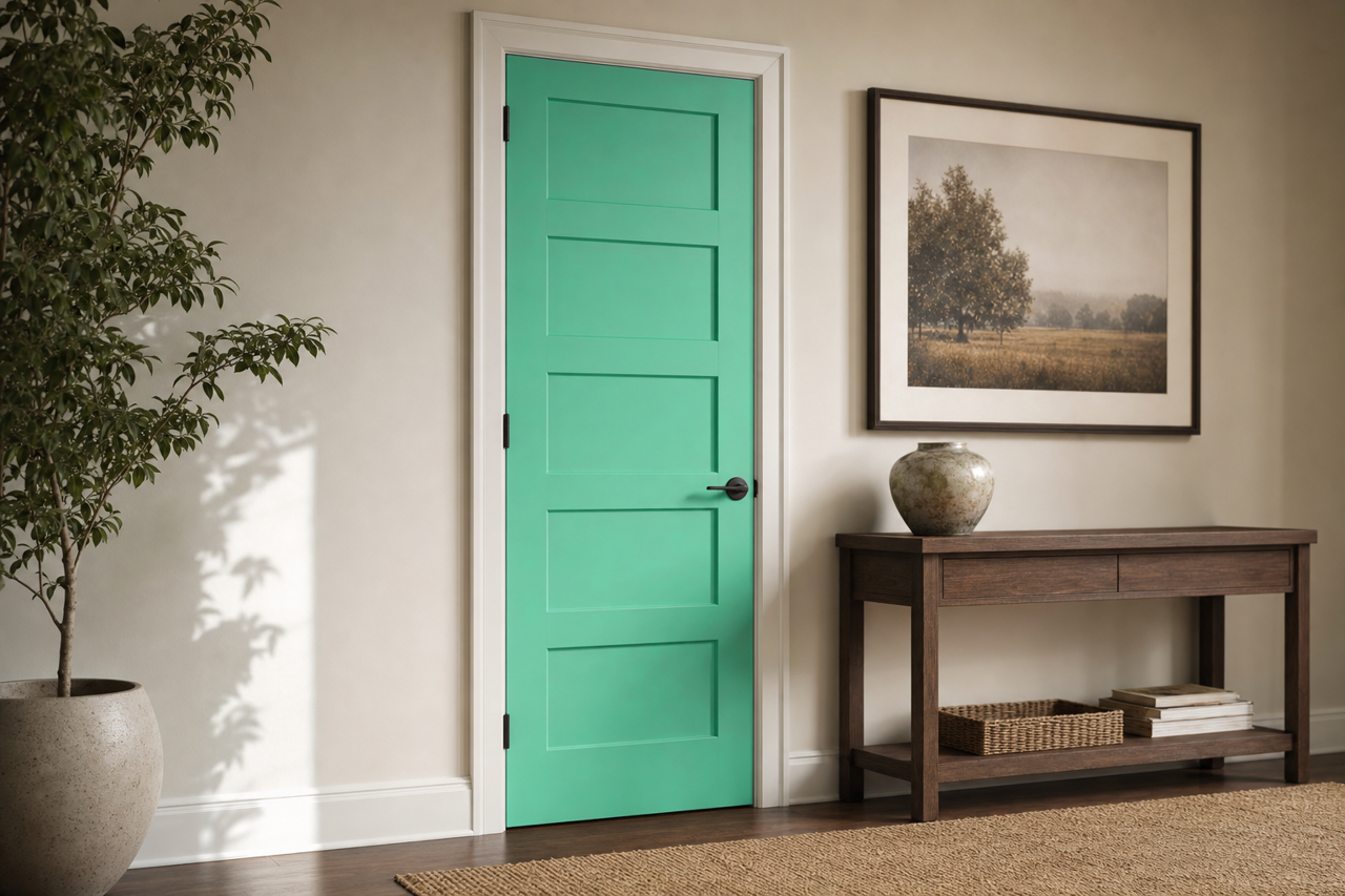 Adam by Benjamin Moore on interior-doors