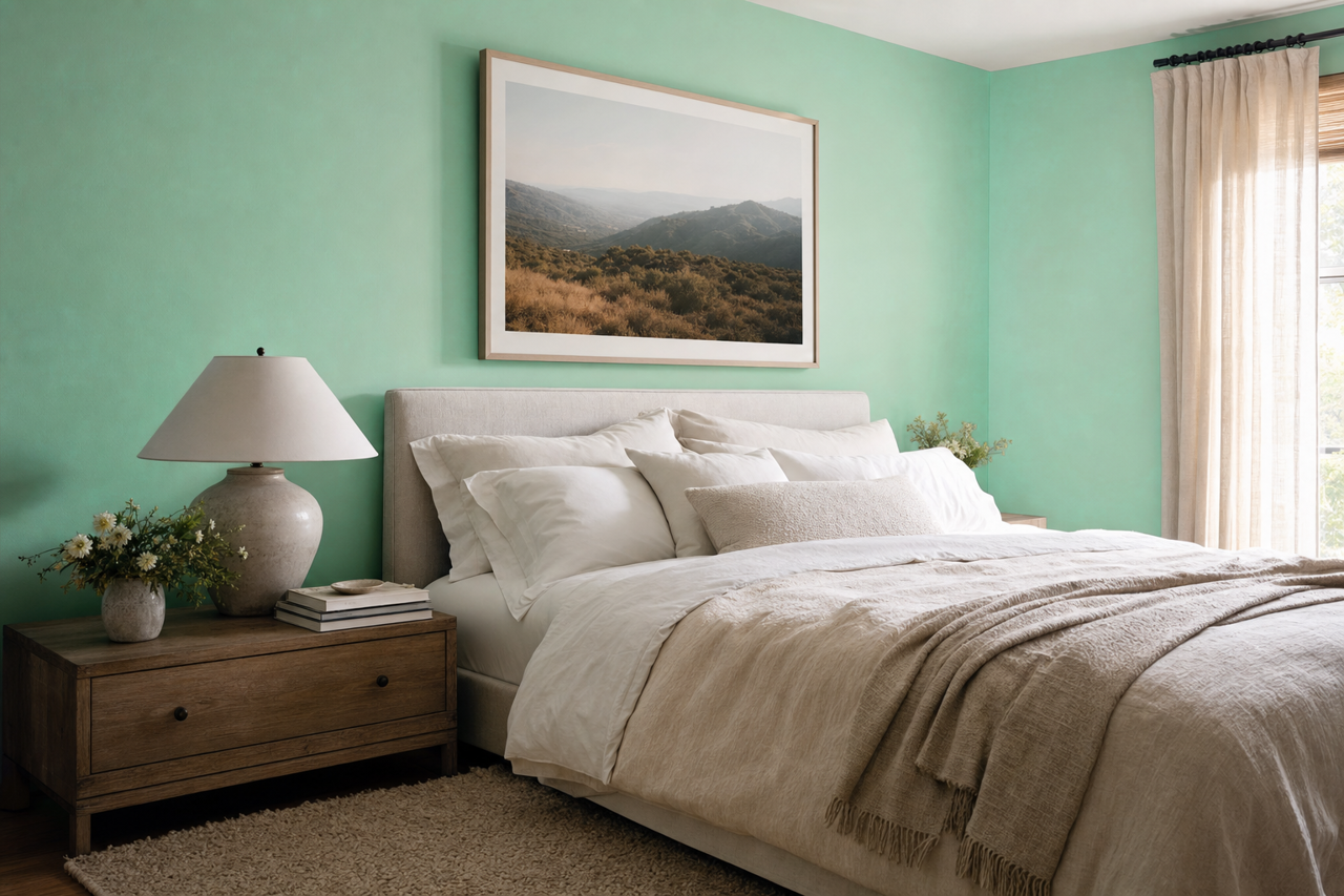 Greenwood by Benjamin Moore on interiors