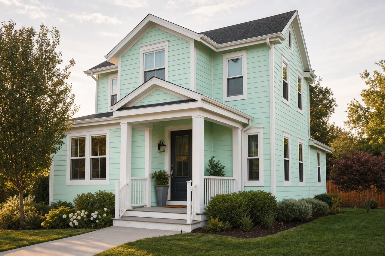 Santa by Benjamin Moore on exterior