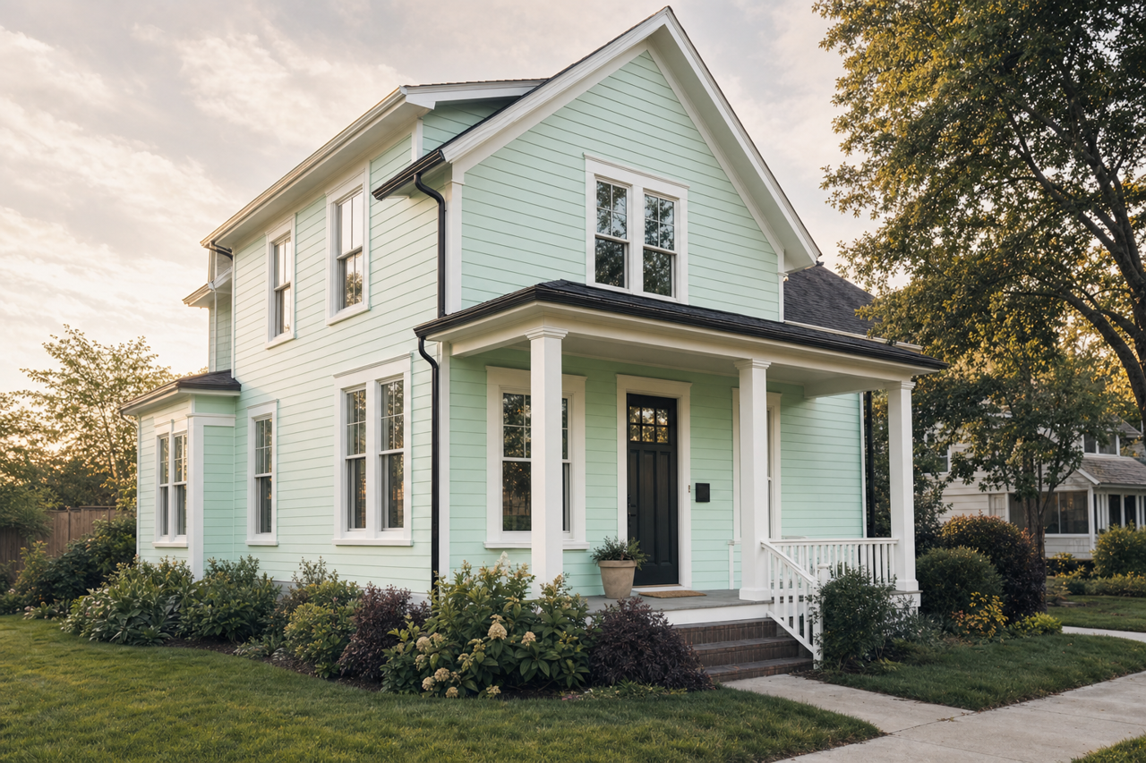 Fresh by Benjamin Moore on exterior