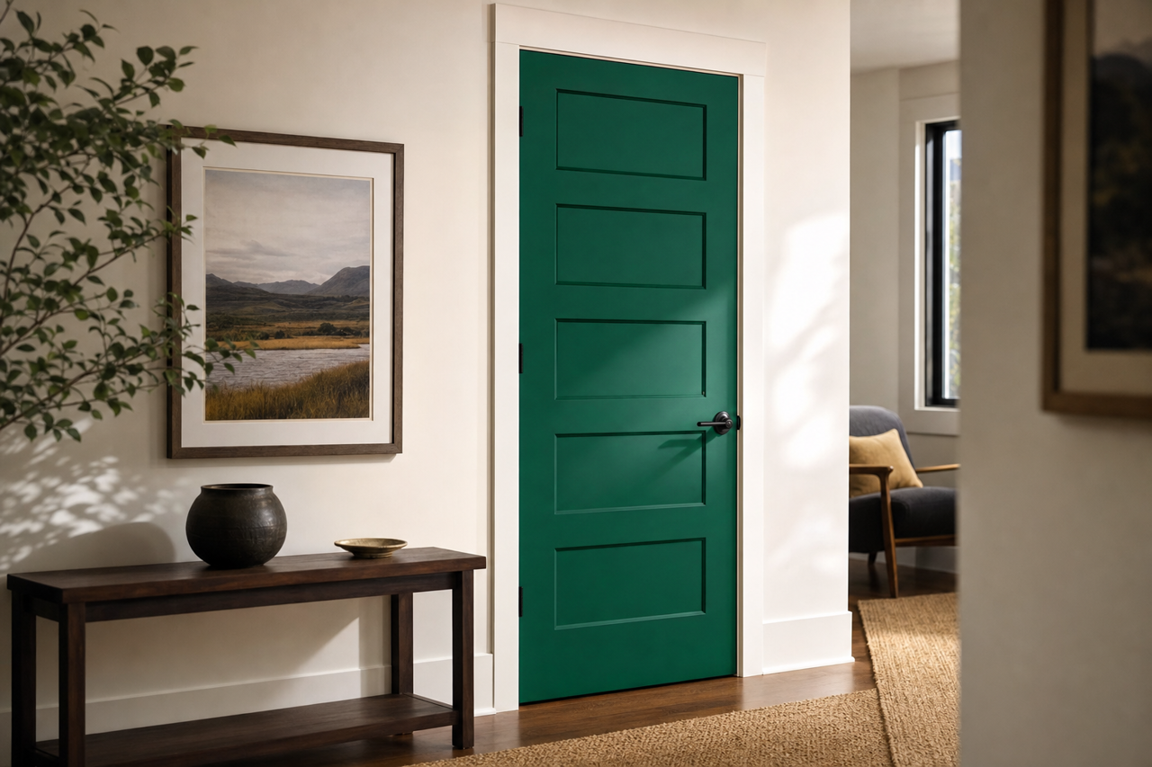 Celtic by Benjamin Moore on interior-doors