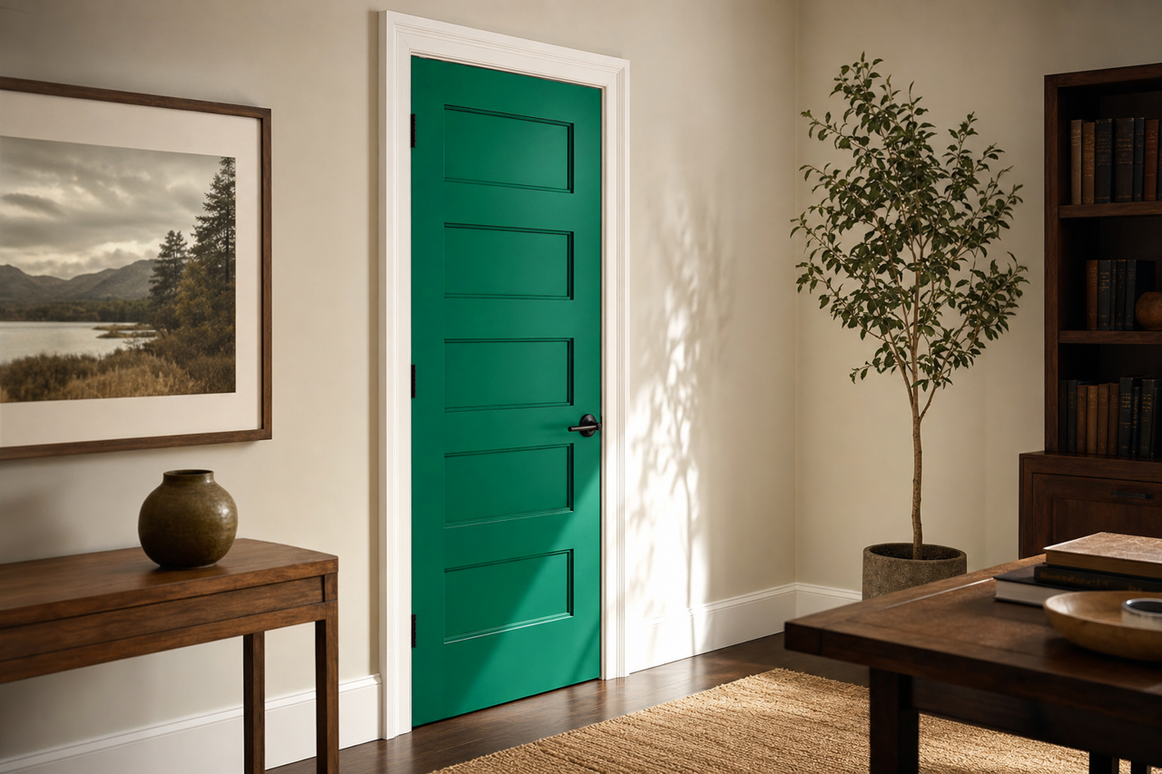 Irish by Benjamin Moore on interior-doors