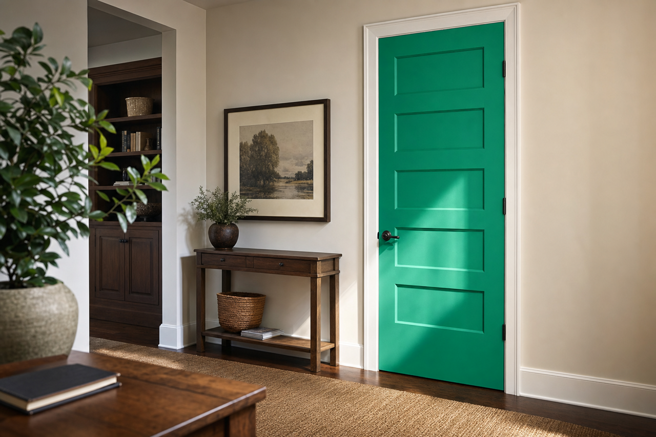 Prairie by Benjamin Moore on interior-doors