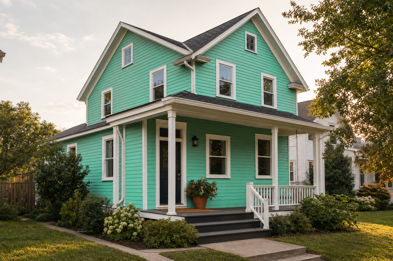 Monmouth by Benjamin Moore on exterior