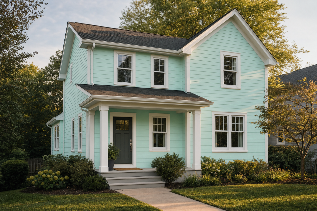 Tropical by Benjamin Moore on exterior