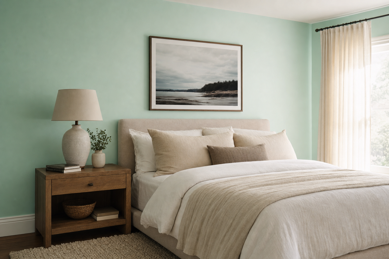 Tropical by Benjamin Moore on interiors