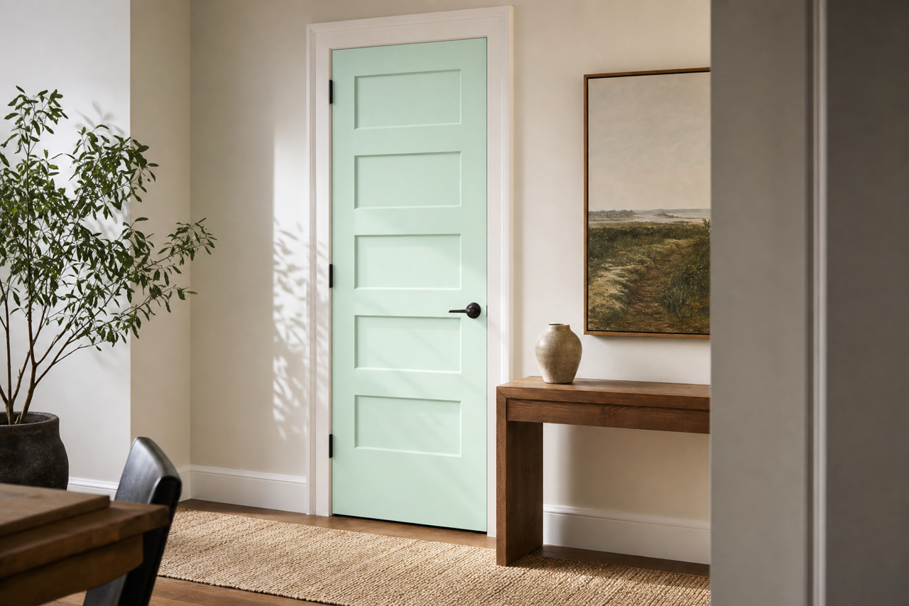 Irish by Benjamin Moore on interior-doors