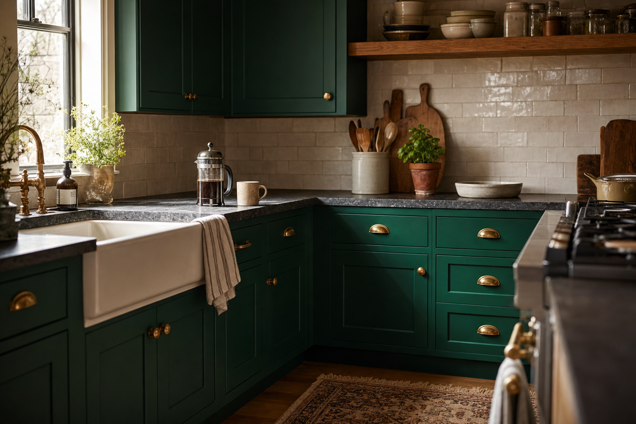 Deep by Benjamin Moore on cabinets