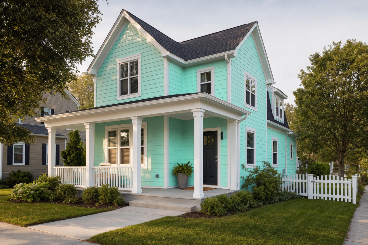 Mermaid by Benjamin Moore on exterior