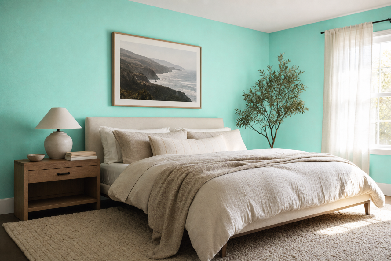 Mermaid by Benjamin Moore on interiors