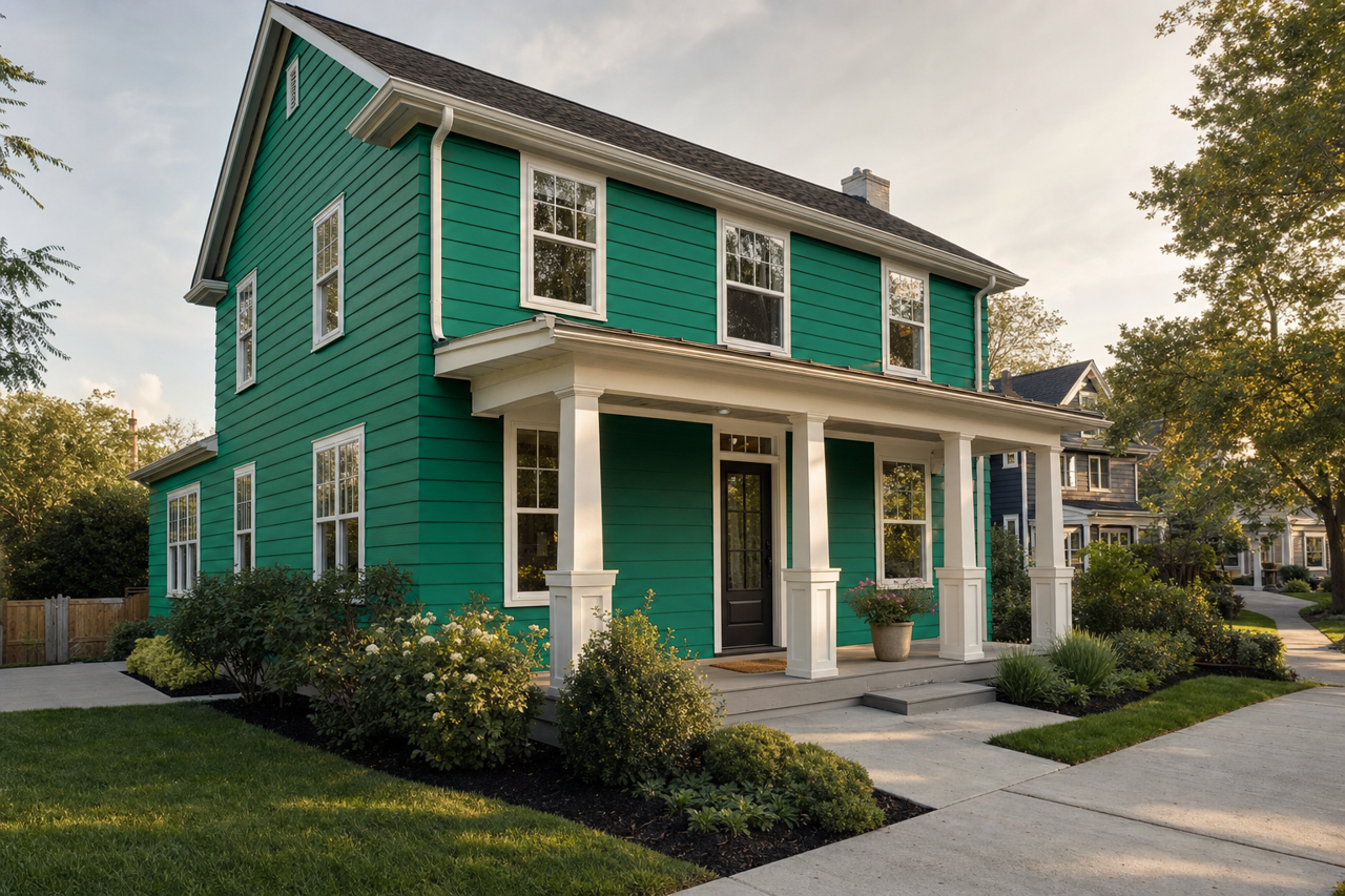 Very by Benjamin Moore on exterior