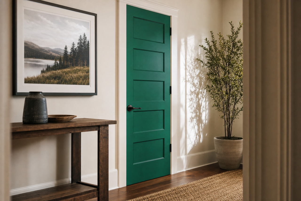 Very by Benjamin Moore on interior-doors