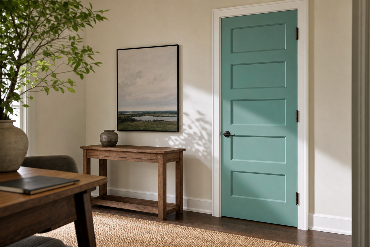 Summer by Benjamin Moore on interior-doors