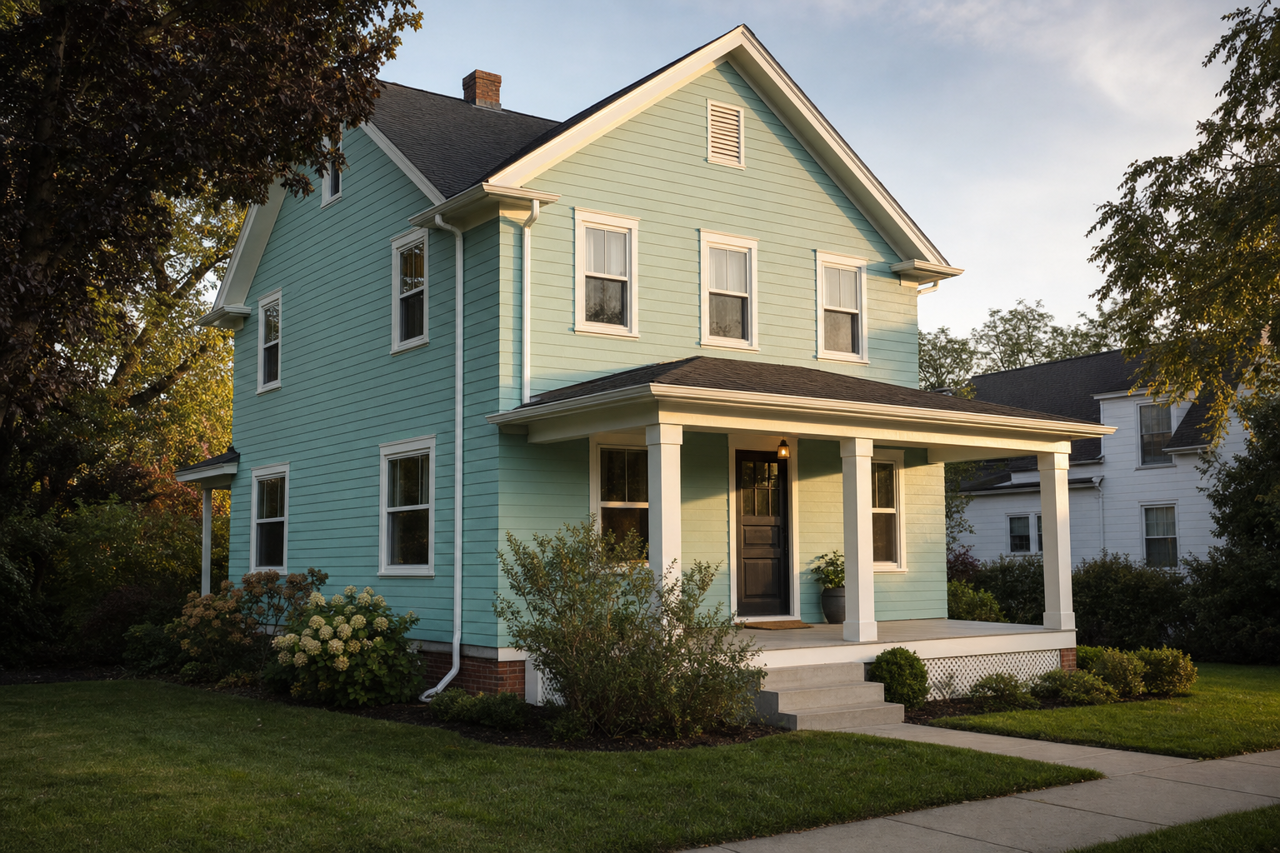 Hazy by Benjamin Moore on exterior