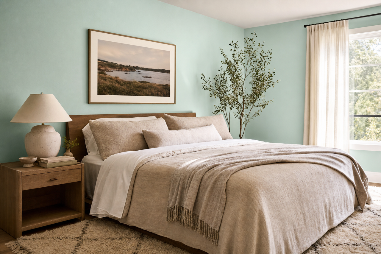 Antiguan by Benjamin Moore on interiors