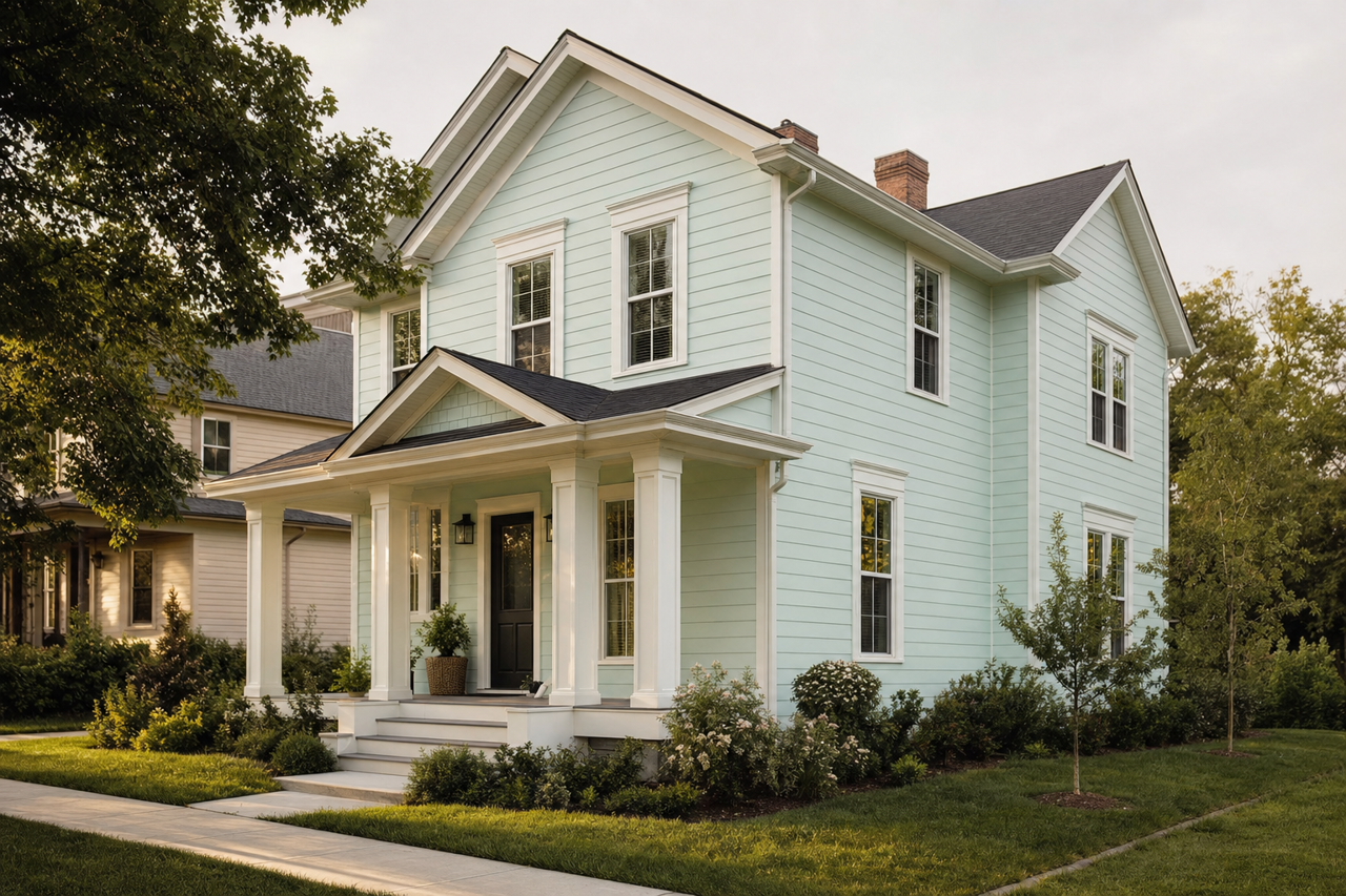 Spring by Benjamin Moore on exterior