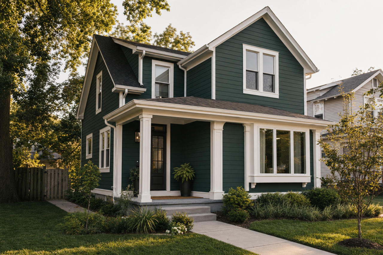 Hunter by Benjamin Moore on exterior