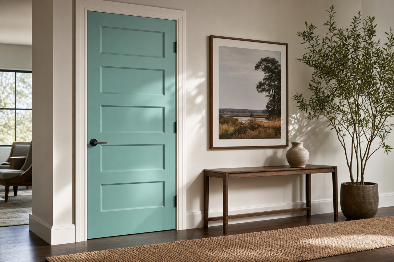 Juneau by Benjamin Moore on interior-doors