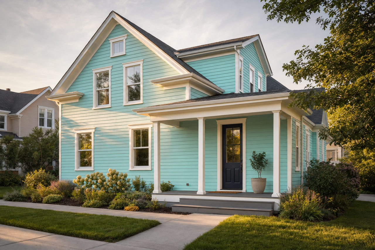 Sea by Benjamin Moore on exterior