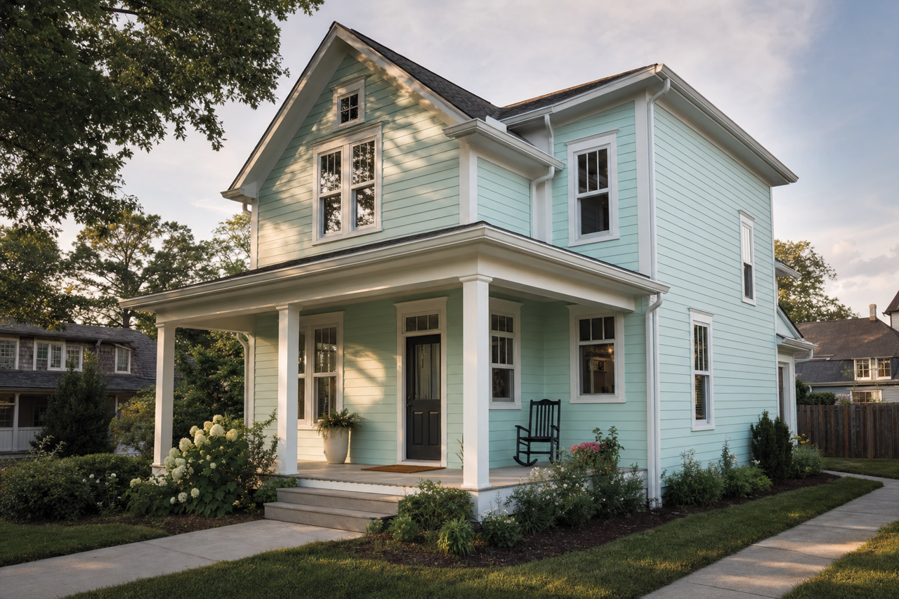 Soft by Benjamin Moore on exterior