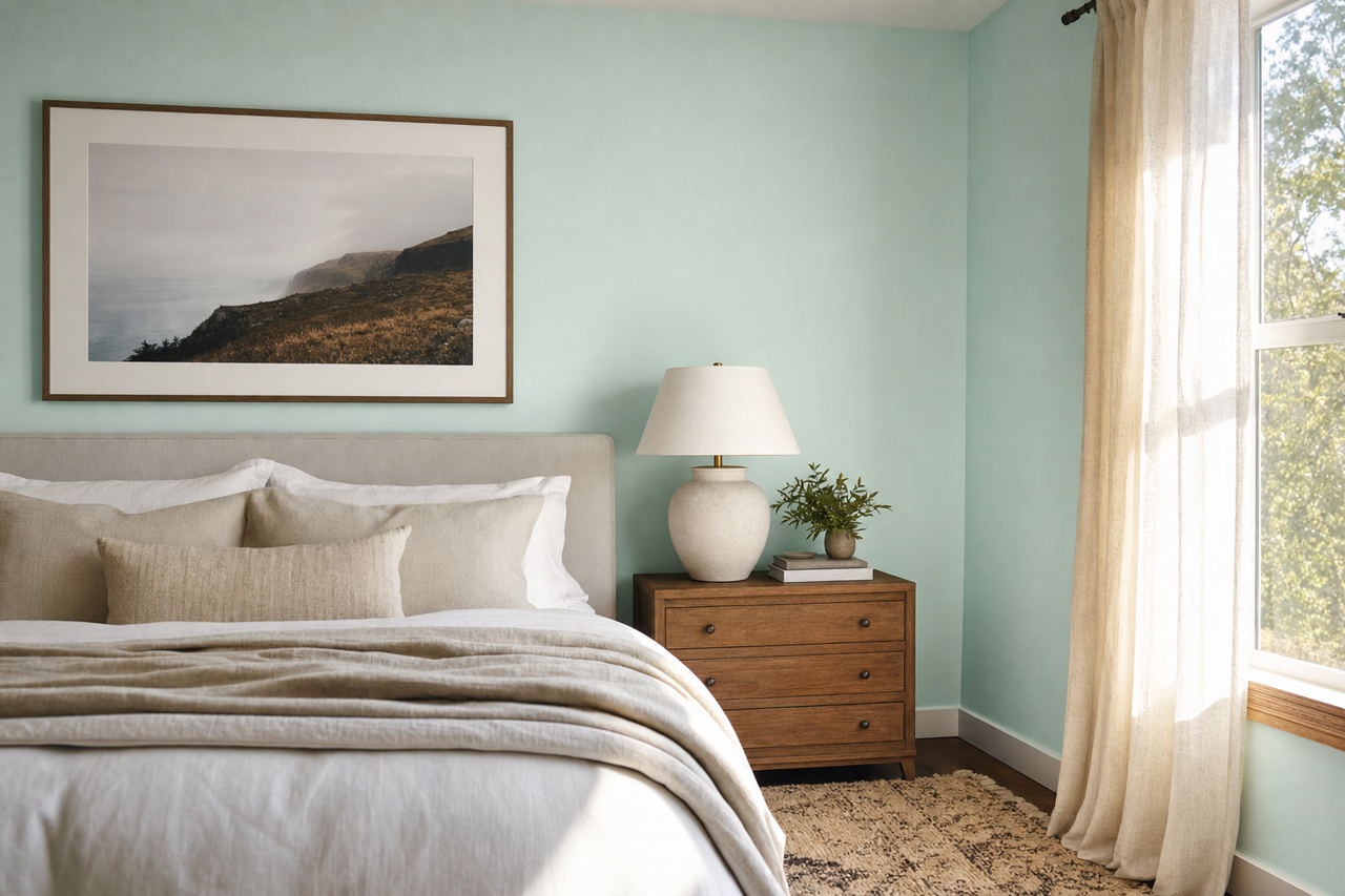 Soft by Benjamin Moore on interiors
