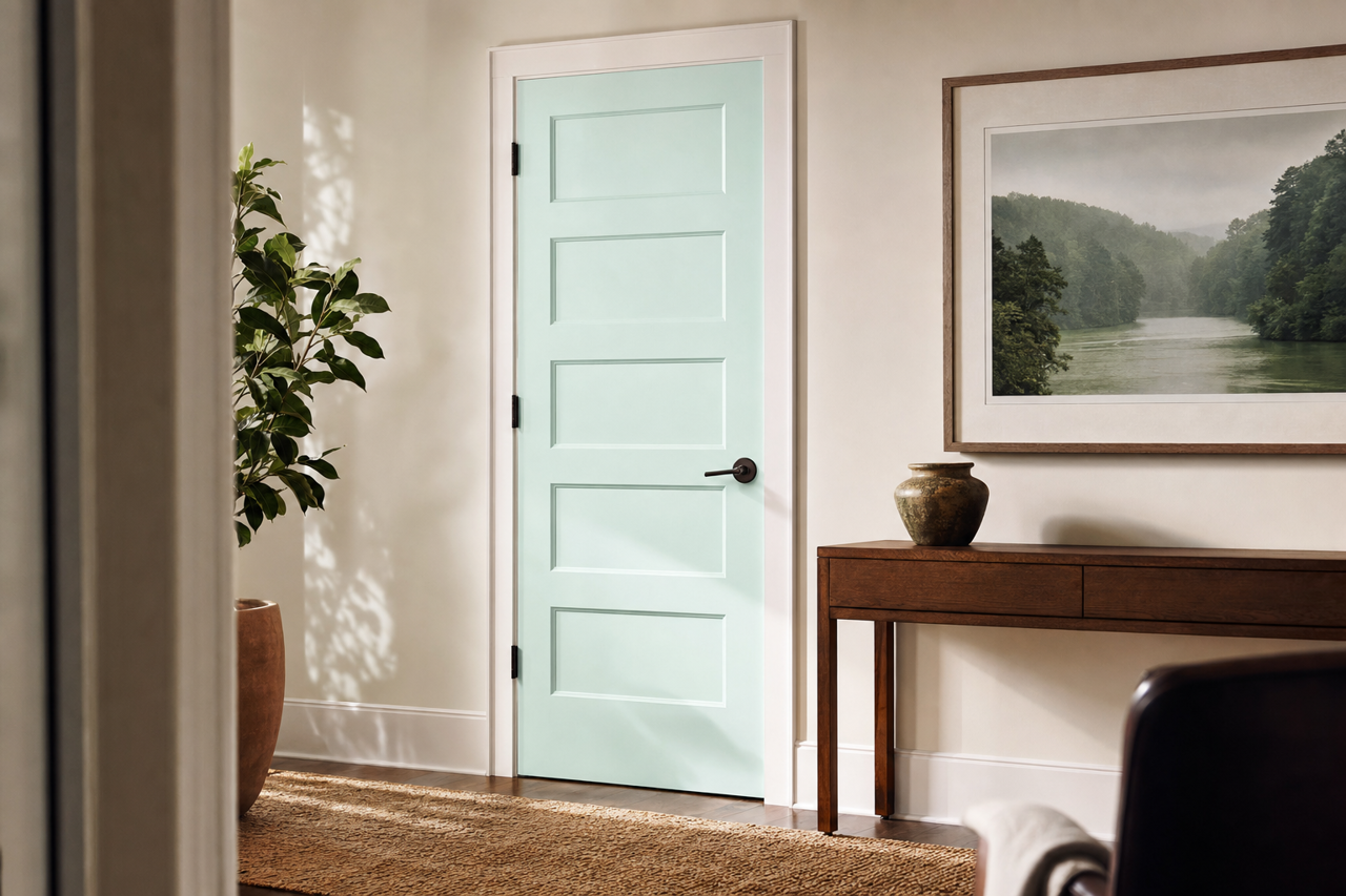 Irish by Benjamin Moore on interior-doors