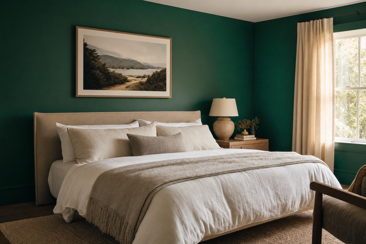 True by Benjamin Moore on interiors