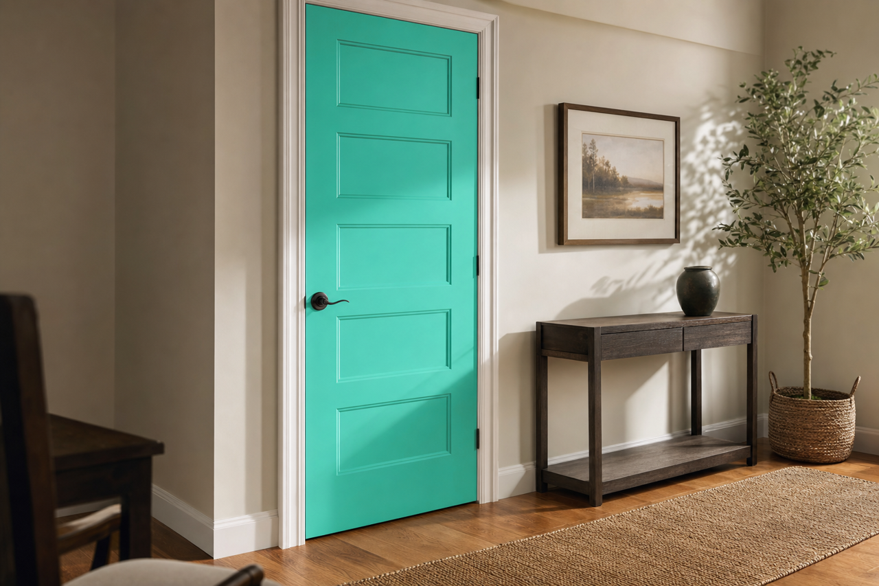 Miami by Benjamin Moore on interior-doors