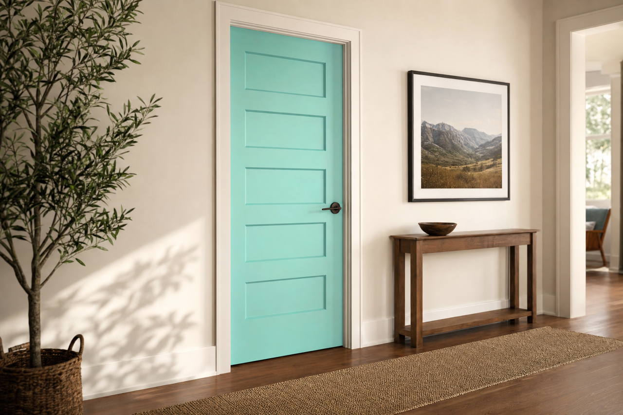 Caribe by Benjamin Moore on interior-doors
