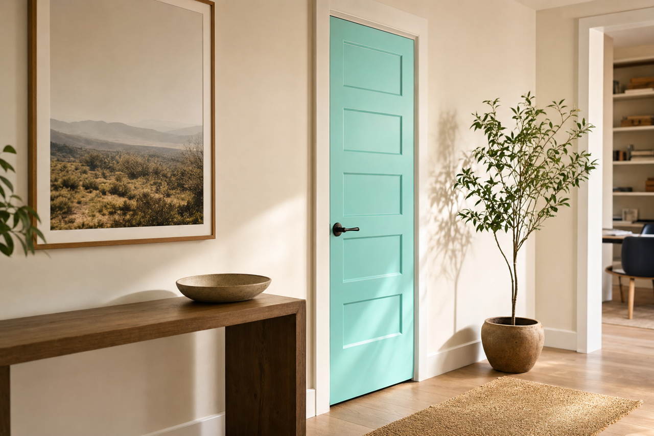 South by Benjamin Moore on interior-doors