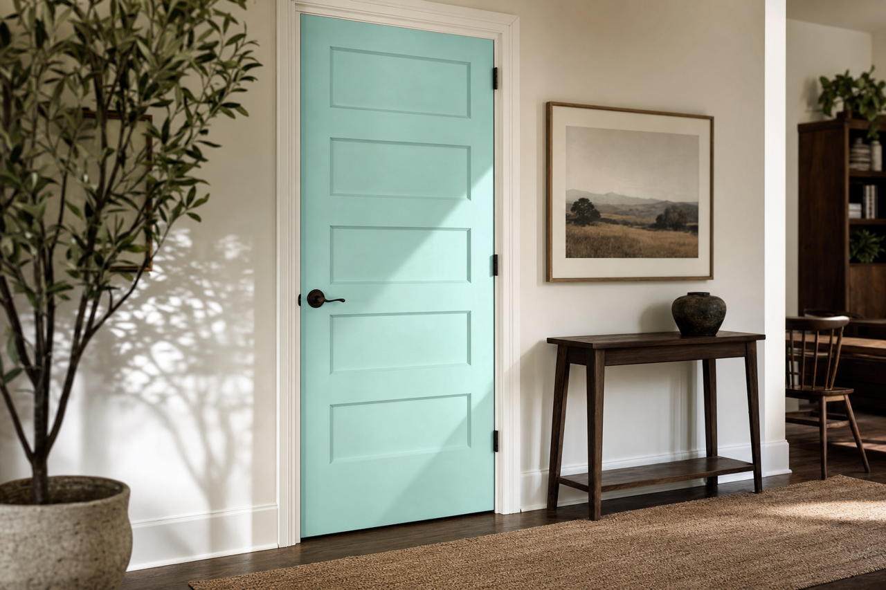Summer by Benjamin Moore on interior-doors
