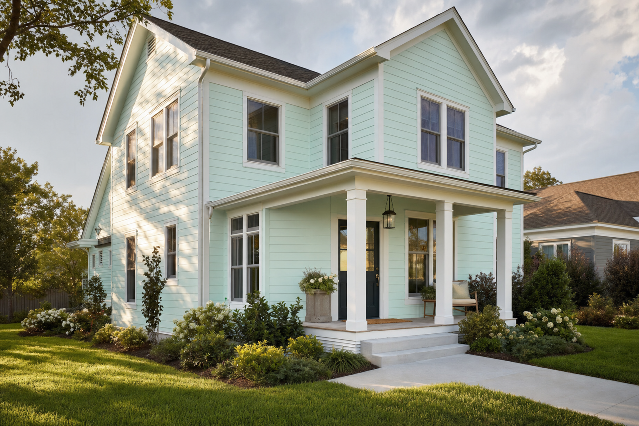 Frosty by Benjamin Moore on exterior
