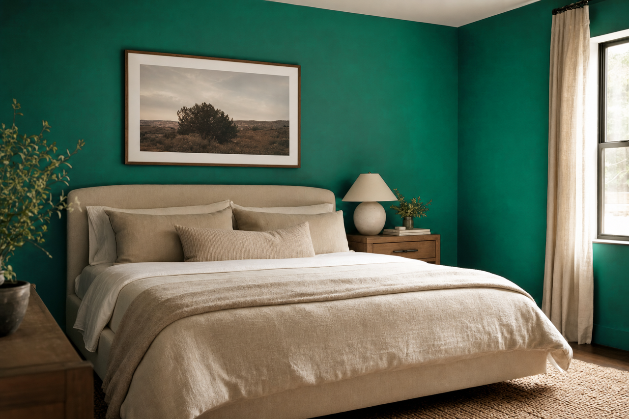 Leprechaun by Benjamin Moore on interiors