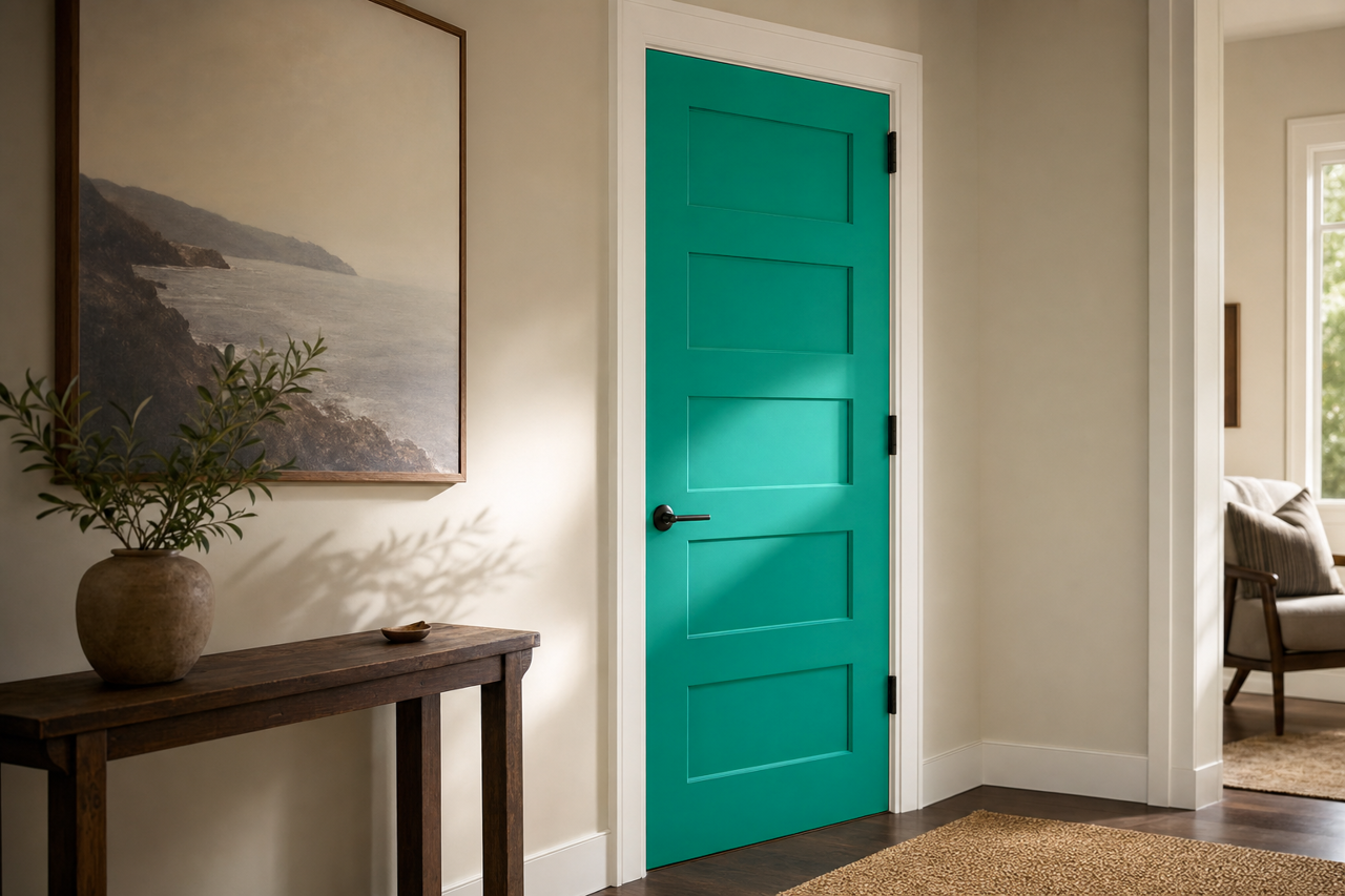 St. by Benjamin Moore on interior-doors