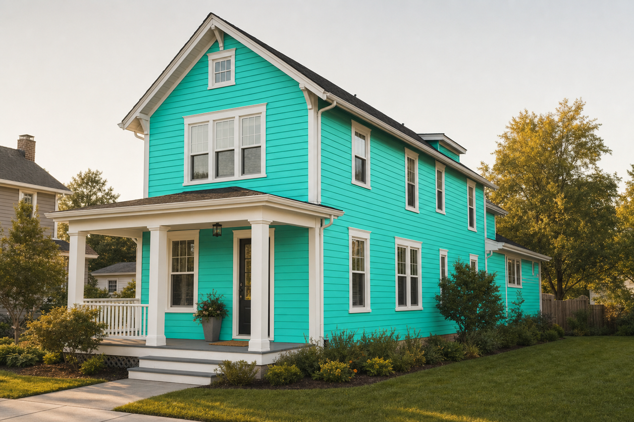 Amelia by Benjamin Moore on exterior