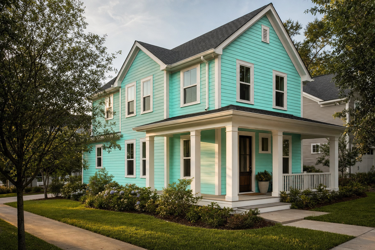 Bermuda by Benjamin Moore on exterior